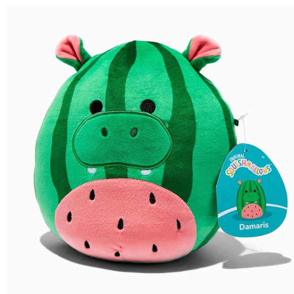 NWT 8” Damaris the Watermelon Hippo Squishmallow - Crossover Squad Series 1 - Picture 3 of 5